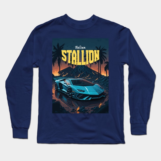 Italian Stallion Long Sleeve T-Shirt by By_Russso